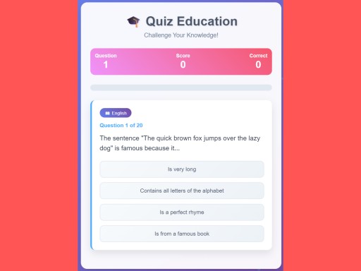 Play Quiz Education